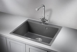 Мойка кухонная GRANULA GR-6001 ГРАФИТ кварц