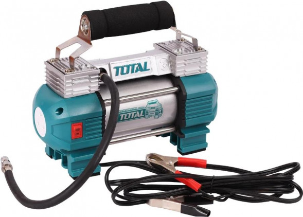 Компрессор автомобильный TOTAL с фонарем 12В 18А 8,3бар TTAC2506