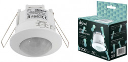 Датчик движения встраиваемый DUWI 25818 6 DDV-02 1200Вт 360? (под R63) белый