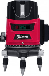 Лазерный уровень MTX Лазерный уровень CRL-30G, 30 м, зеленый луч, акк. Li 2400 mah, резьба 5/8 35036