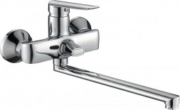 Смеситель для ванны АНТЕЙ 535341-ANT Виадук Смеситель д/ванны шар. L-30см, с перекл. душа хром d35мм