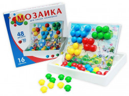 Игрушка РЫЖИЙ КОТ 04. Серия &quot;Мозайкин&quot;. Мозаика-чемодан со схемами в коробке И-7495 068389