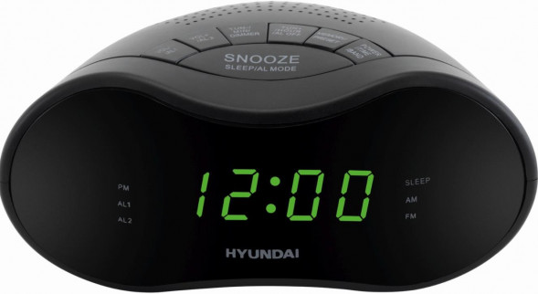 Радиочасы-будильник HYUNDAI H-RCL200 белый