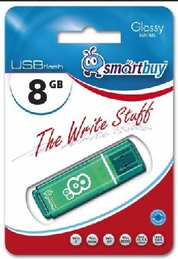 USB флеш SMARTBUY (SB8GBGS-G) 8GB GLOSSY SERIES GREEN