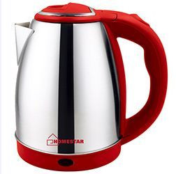 Чайник электрический HOMESTAR HS-1028 (1,8 л) стальной, красный (008200)