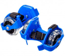 Ролики на пятку раздвижные АЛИСА Ролики на пятку раздвижные, 2-х колесный LED ПВХ d=7cm, пластик, макс. вес 80кг, 2 цвета 129-075