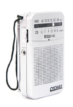 Радиоприемник ЭФИР 01 УКВ 64-108МГц, бат. 2*АА
