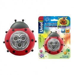 Ночник UNIEL (07717) DTL-354 БОЖЬЯ КОРОВКА красный