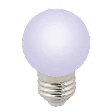 Лампа декоративная светодиодная VOLPE (UL-00005808) LED-G45-1W/RGB/E27/FR/С
