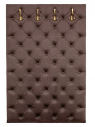 Стеновая панель в прихожую БИТЕЛ МЯГКАЯ ПАНЕЛЬ МИШЕЛЬ 950 (велюр шоколад)