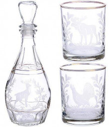 Набор д/вина ДИОНИС 1331-ГЗ4 Подарочный набор 3пр.&quot;Трофейная охота&quot;