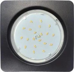 Светильник встраиваемый ECOLA FM53N4ECB GX53 H4 Square open edge черный матовый