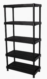 Этажерка BLOCKER BR3805ЧР EXPERT вентилируемый 90*45 5 полок черный