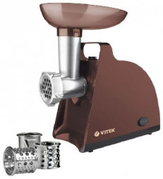 Мясорубка VITEK VT-3613 (BN) бордовый