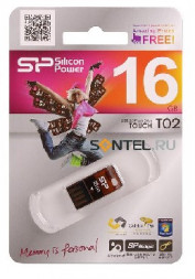 USB флеш SILICON POWER 16GB TOUCH T02 оранжевый