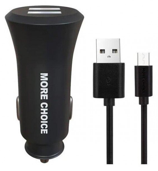 АЗУ MORE CHOICE (4627151192147) AC23a АЗУ 2USB 2.4A для Type-C Black