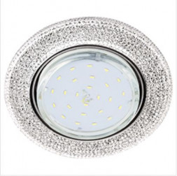 встраиваемый светильник ECOLA FT53CMEFB GX53 H4 LD7069 Модерн Прозрачный / Хром