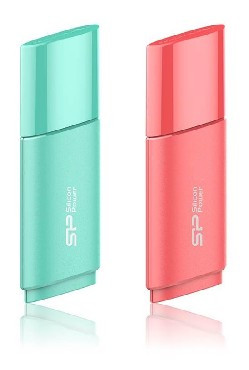 USB флеш SILICON POWER 4GB U06 розовый (угловой)