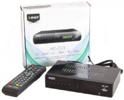 Ресивер цифровой ЭФИР HD-225 DVB-T2/DOLBY DIGITAL/WI-FI/дисплей, металл