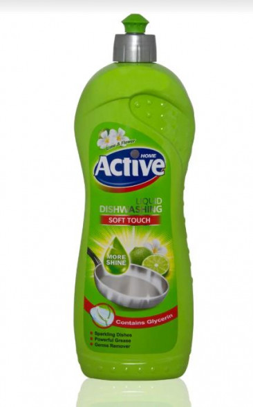 Гель для мытья посуды ACTIVE Гель для мытья посуды &quot;Лайм и цветы&quot;, 500 мл, Green (511301202)