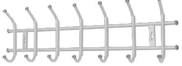 Вешалка NIKA Вешалка настенная ВНТ7 (ВНТ7 серебряный)