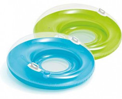 Круг для плавания INTEX Круг надувной для плавания с ручками 119 см. (2 вида). (в коробке) Арт. 58883NP