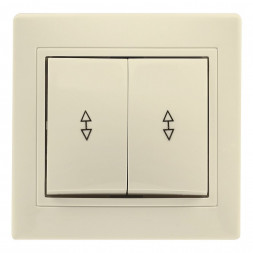 выключатель SMARTBUY (SBE-01i-10-SW22-0) Венера, 2-клавишный,коричневый