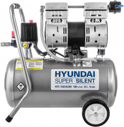 Компрессор HYUNDAI Компрессор безмасляный НYC 18224LMS поршневой, бесшумный