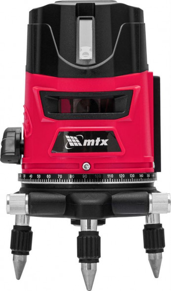 Лазерный уровень MTX Лазерный уровень CRL-30R, 30 м, красный луч, батарейки, резьба 5/8 35034