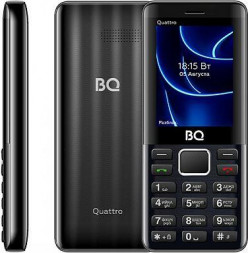 Телефон мобильный BQ 2453 Quattro Black