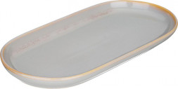 Тарелка BRONCO 189-415 SOUL KITCHEN СЕРАЯ овальная 30*14,5*2,5см
