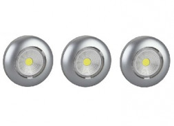 Фонарь-подсветка REV 29100 8 Pushlight 3Pack металлик