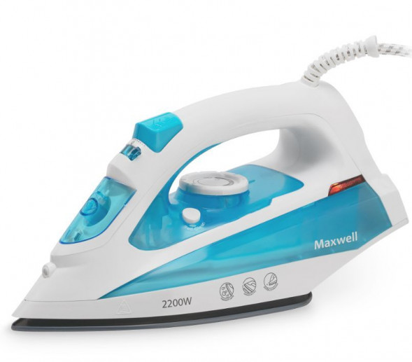 Утюг MAXWELL MW-3055 (B) синий/белый