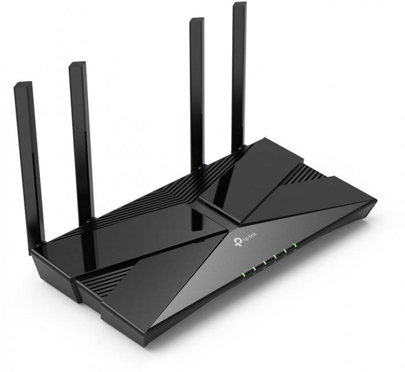 TP-LINK Wi-Fi роутер Archer AX23, Wi-Fi 6, AX1800, 2.4/5ГГц, 4 LAN, черный
