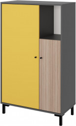 Модульная мебель МЕБЕЛЬ-КОМПЛЕКС JAM Шкаф для одежды Серый шифер/Грэви/Сэнд