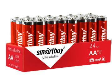 Элементы питания SMARTBUY (SBBA-2A24S) LR6-4S в упаковке 24шт (цена за 1шт)