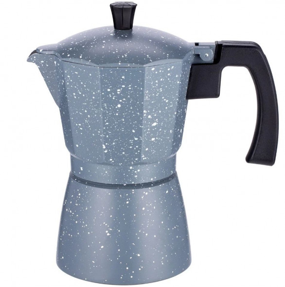 Кофеварка гейзерная TECO TC-403-6 CUPS (300 мл) мрамор