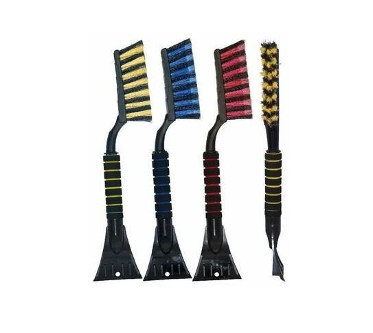 Щетка для снега BLACK&amp;BLUE ВВ1001 скребком поролоновая ручка, цветная (48см) 44382