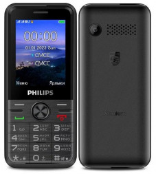 Телефон мобильный PHILIPS Xenium Е6500 Black