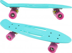 Скейтборд U-TURN Пенниборд пластик., основа аллюм (56х14х10см)(колеса PU 60х45мм, бирюзовый) СКБ-3332 ПП-00221201