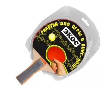 Настольные и спортивные игры ЭКОС PPR-02 ракетка для игры в пинг-понг (323107)