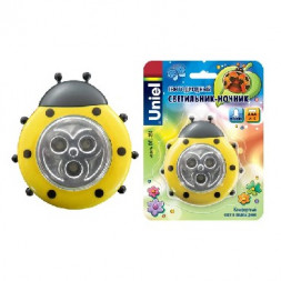 Ночник UNIEL (07718) DTL-354 БОЖЬЯ КОРОВКА желтый