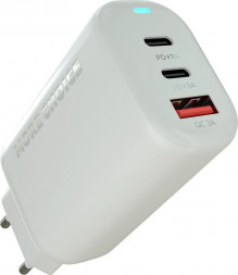 СЗУ MORE CHOICE (4610196409653) NC79a СЗУ 1USB+2Type-C 3.0A PD 65W быстрая зарядка для Type-C Type-C 100W 2м White