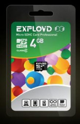Карта памяти EXPLOYD MicroSDHC 4GB Class4 - б/а