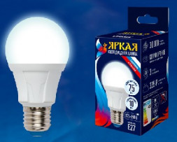 Лампа светодиодная UNIEL (UL-00001524) LED-A60 10W/WW/E27 Теплый белый свет