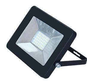 Светодиодный Прожектор ECOLA JPBV20ELB 20.0W 220V 4200K IP65 тонкий Черный 146х102х17