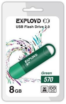 USB флэш-накопитель EXPLOYD 8GB-570-зеленый