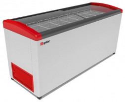 Морозильник GELLAR FG 700 E красный (ларь, стекло)