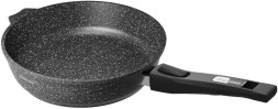 Сковорода МЕЧТА 022802И со съемной ручкой. "Гранит" black Induction Pro" 22см