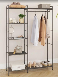 Гардеробная система ЗМИ Гардеробная система Валенсия 1 (VALENCIA 1 clothes rack) (Графит) ГСВ1 ГР